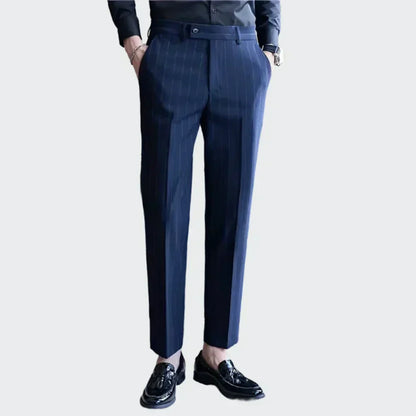 Pantalon de Costume à Rayures pour Hommes Syvon