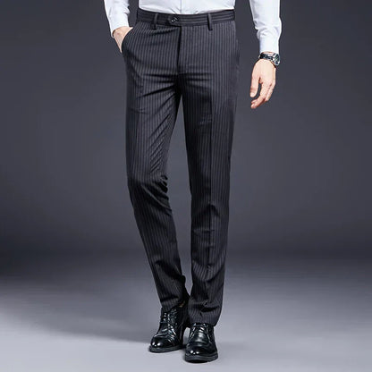 Pantalon de Costume pour Hommes Premium Rayé Syvon
